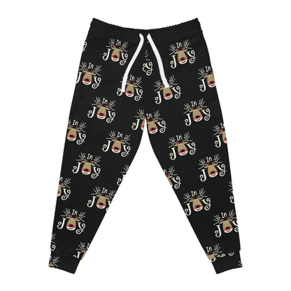 In Joy A Reindeer Athletic Joggers (AOP)