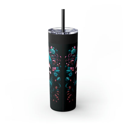 Halloween B Skinny Tumbler with Straw, 20oz