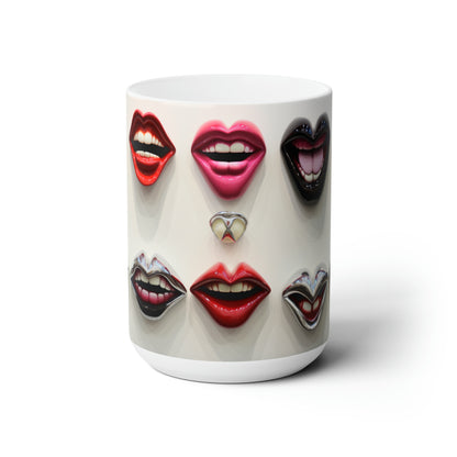 Like A Mug Lips 6 Ceramic Mug 15oz