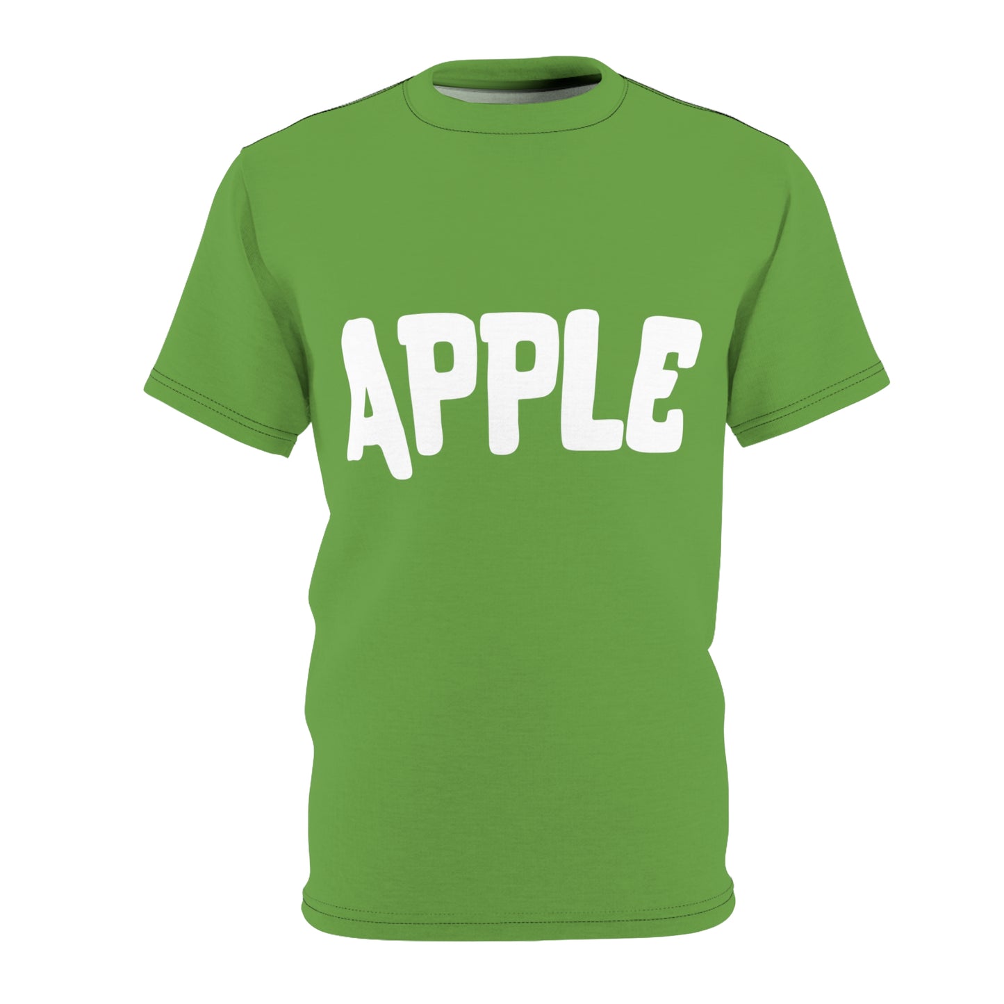 Disfraz de Halloween Manzana Verde Camiseta unisex cortada y cosida (AOP)