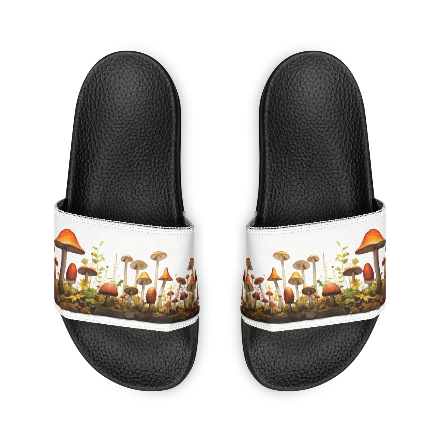 Mushroom Youth PU Slide Sandals