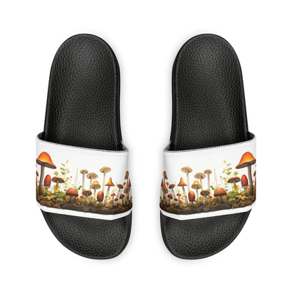 Mushroom Youth PU Slide Sandals