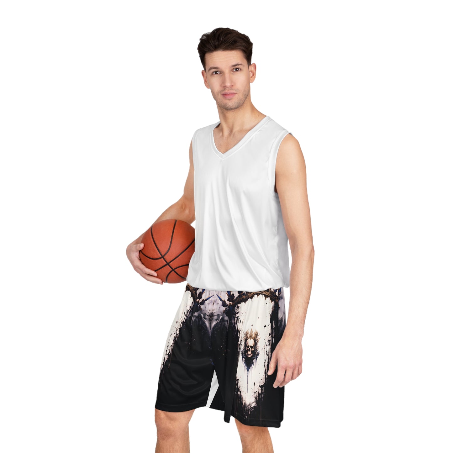 Skully A Basketball Shorts (AOP)