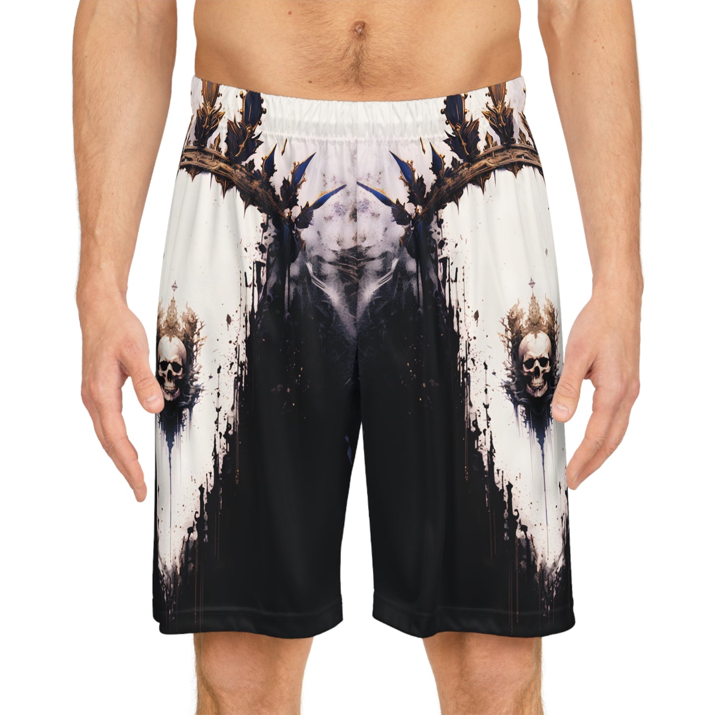 Skully A Basketball Shorts (AOP)