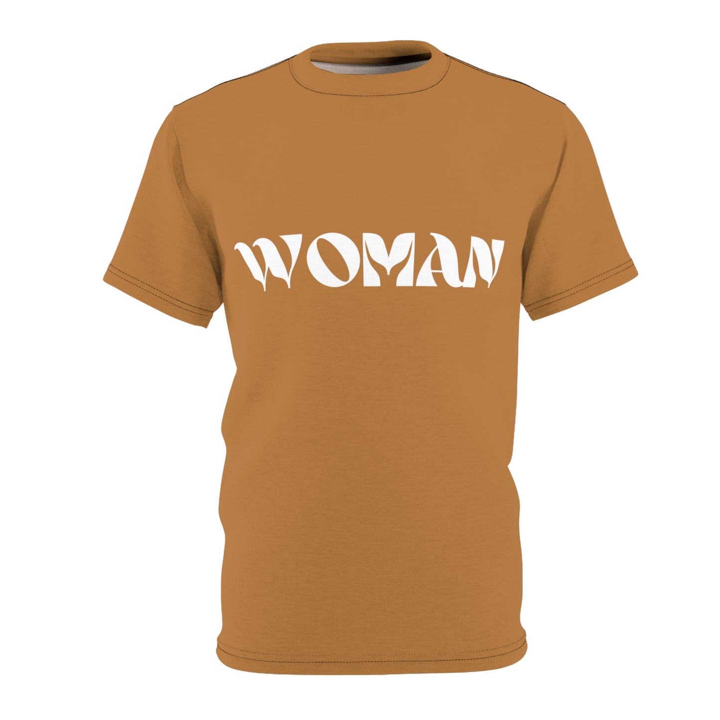 Halloween Costume Brown Woman Unisex Cut & Sew Tee (AOP)