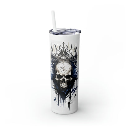 Halloween H Skinny Tumbler with Straw, 20oz