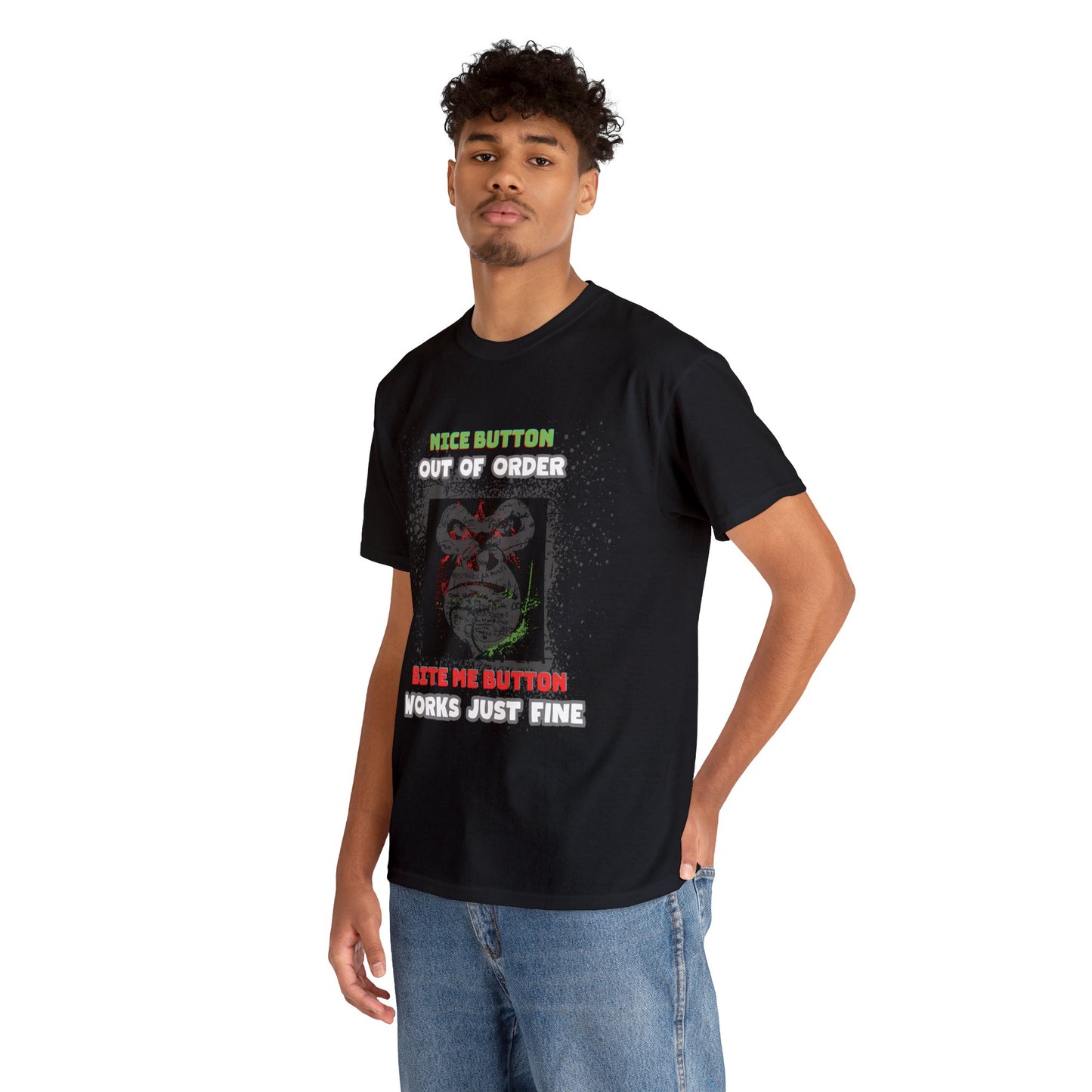 Bite Me Gorilla Unisex Heavy Cotton Tee