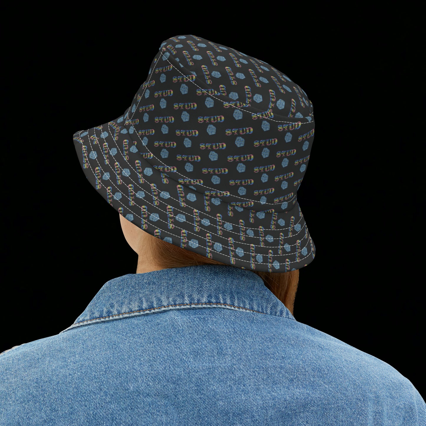 Gorro de pescador negro Stud Muffin