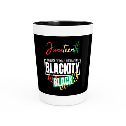 Vaso de chupito de negrura del decimonoveno