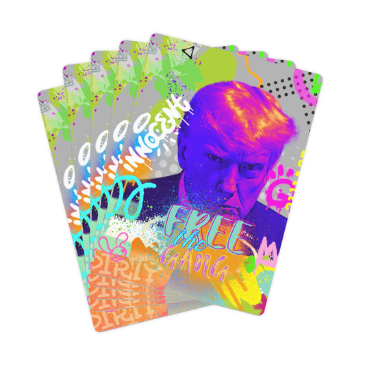 Trump Free the Gang Poker Cards