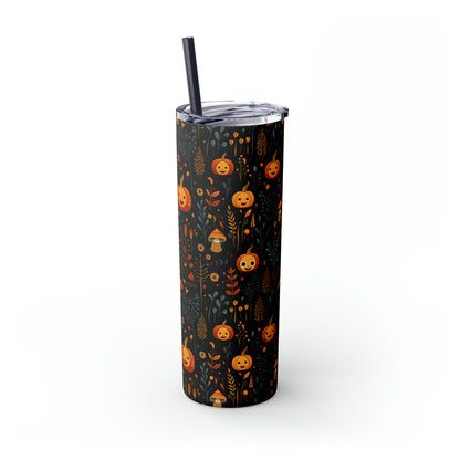 Pumpkins C Skinny Tumbler with Straw, 20oz