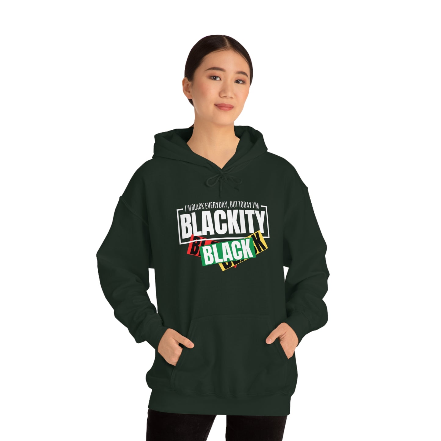 Blackity Sudadera con capucha unisex Heavy Blend™ negra