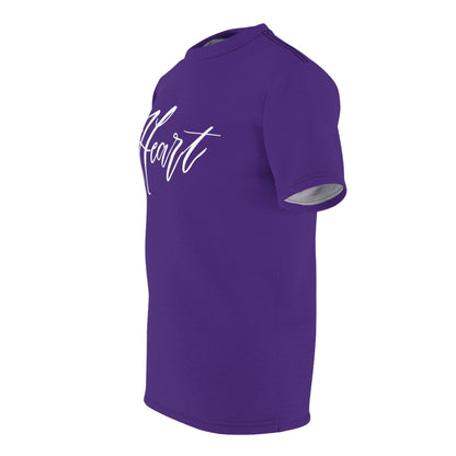 Halloween Costume Purple Heart Unisex Cut & Sew Tee (AOP)