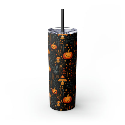 Pumpkins C Skinny Tumbler with Straw, 20oz