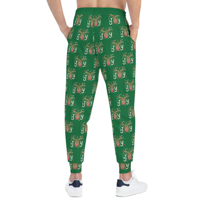 In Joy B Reindeer Athletic Joggers (AOP)