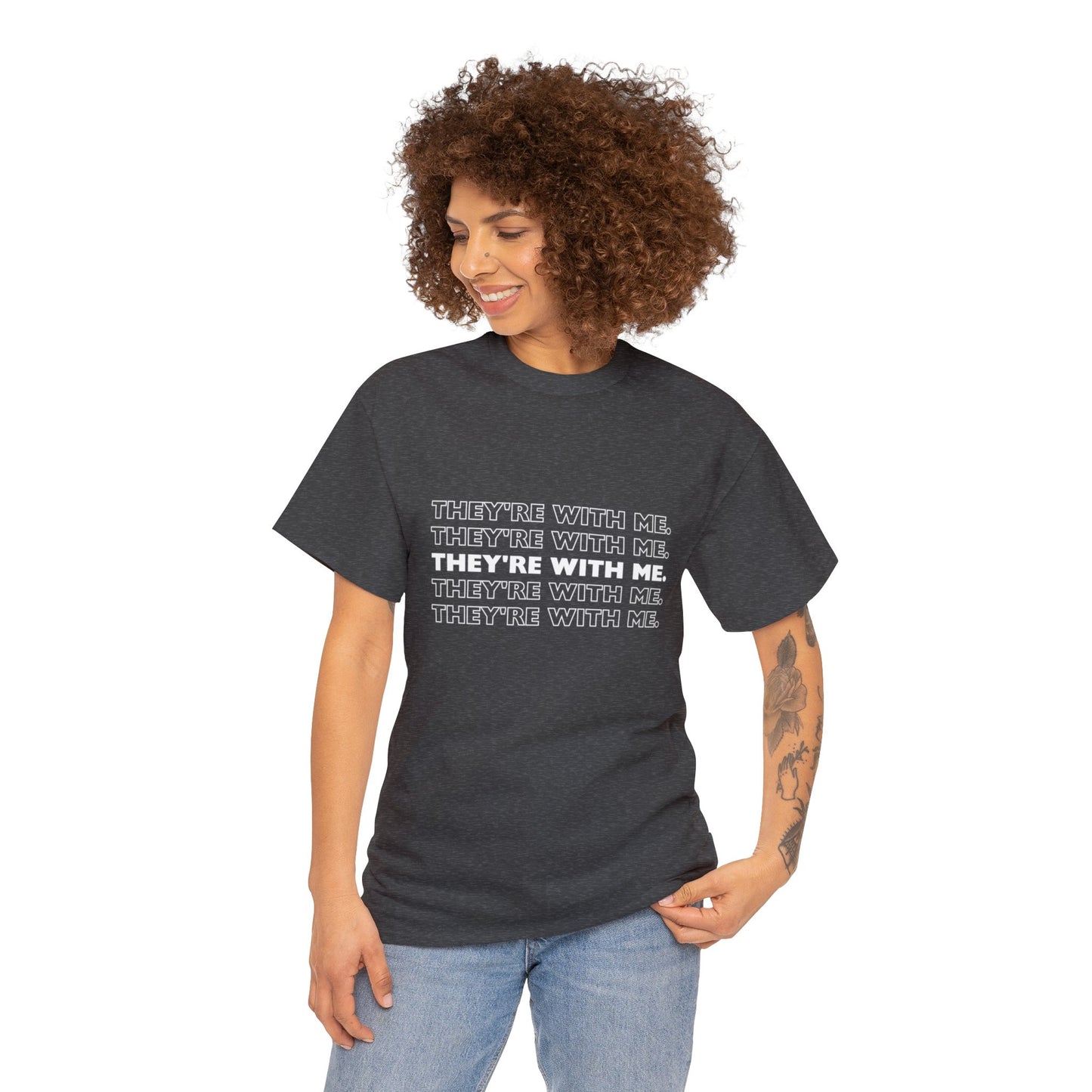 ATN They're With Me Unisex Heavy Cotton Tee