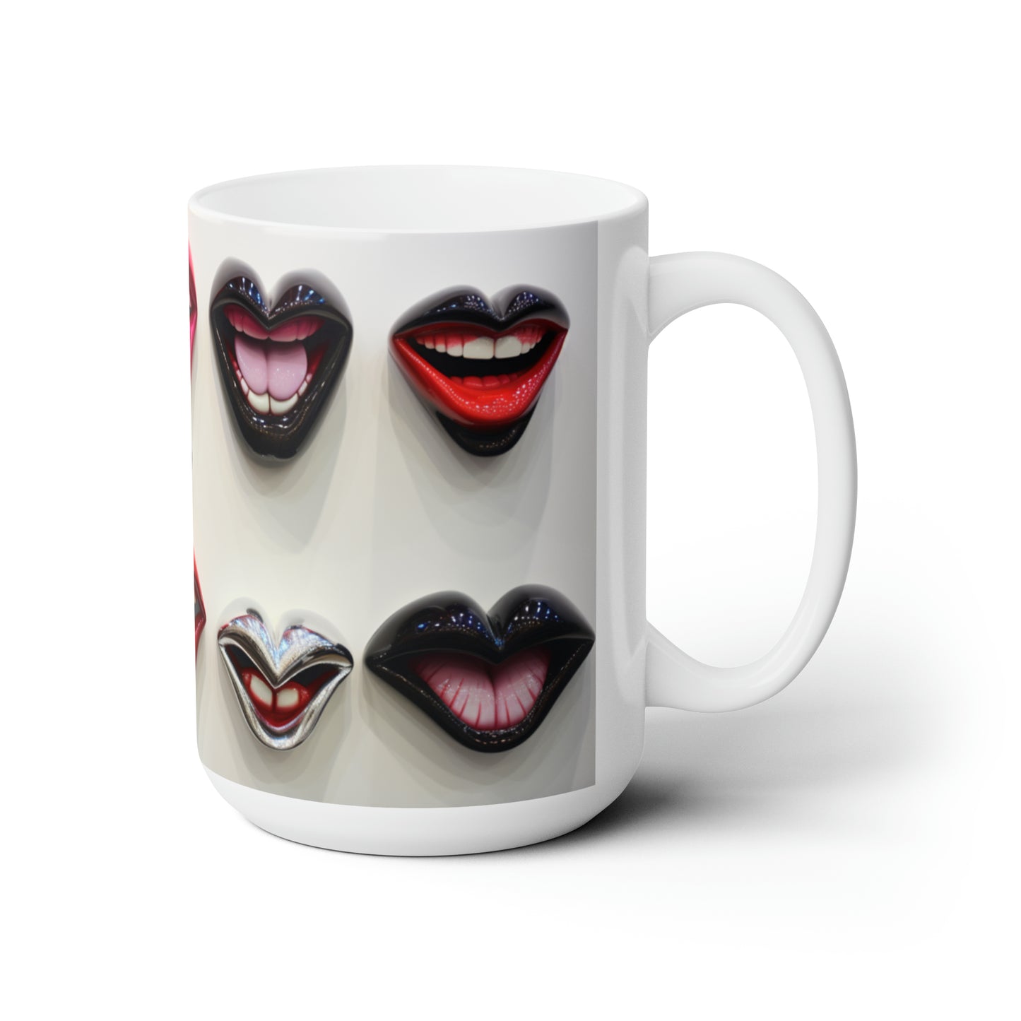 Like A Mug Lips 6 Ceramic Mug 15oz