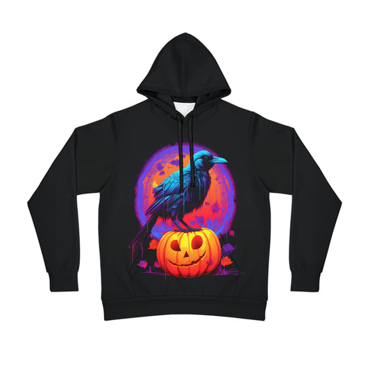 Sudadera con capucha deportiva Fall Pumpkin Bird A (AOP)