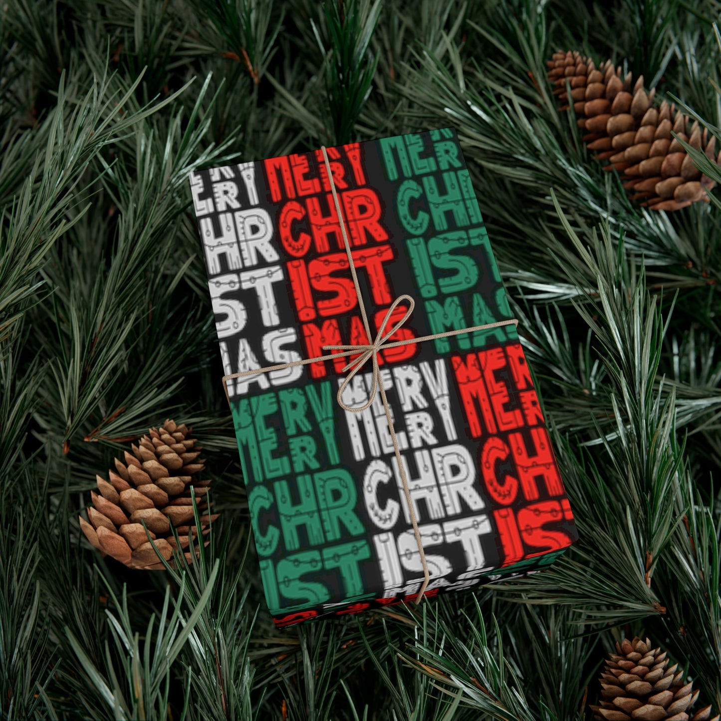 Multiple Merry Christmas Gift Wrap