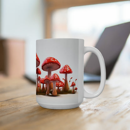 Like A Mug Mushrooms 1 Ceramic Mug 15oz