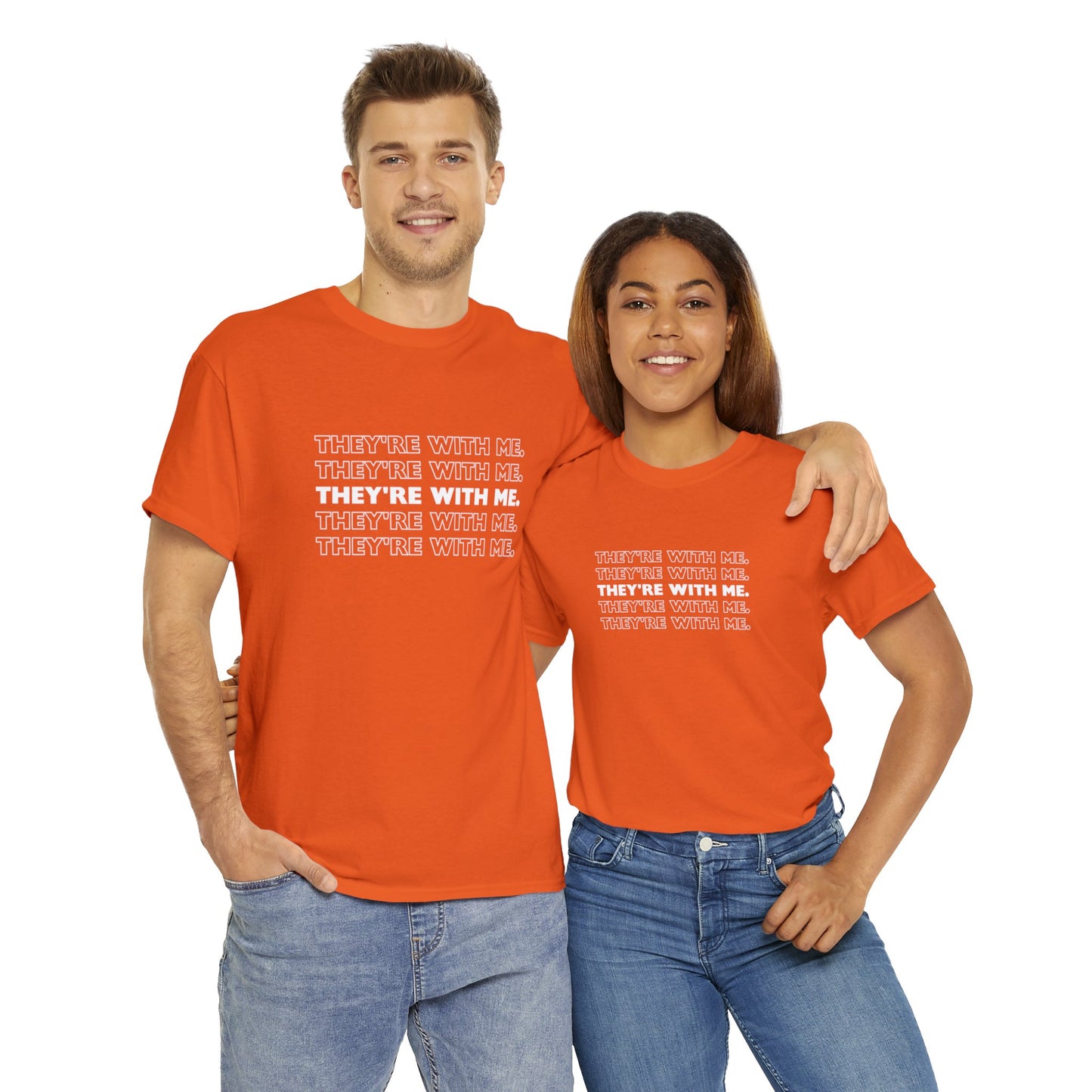 ATN They're With Us Unisex Heavy Cotton Tee