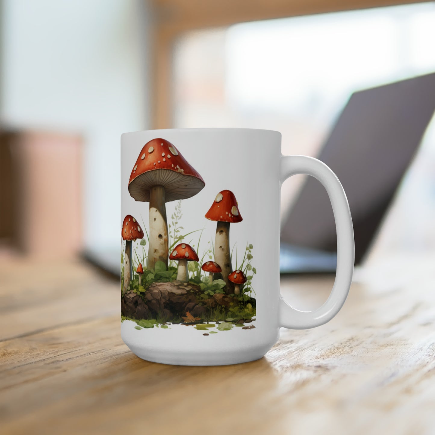 Like A Mug Mushrooms 7 Ceramic Mug 15oz