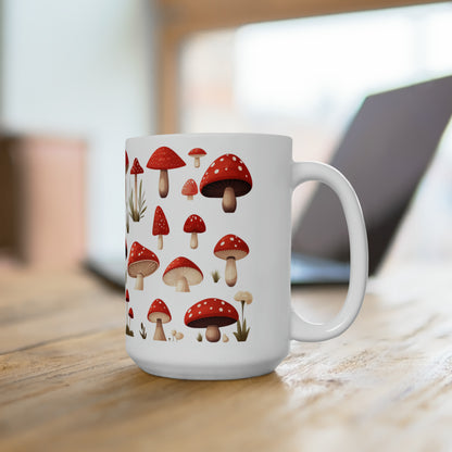 Like A Mug Mushrooms 12 Ceramic Mug 15oz