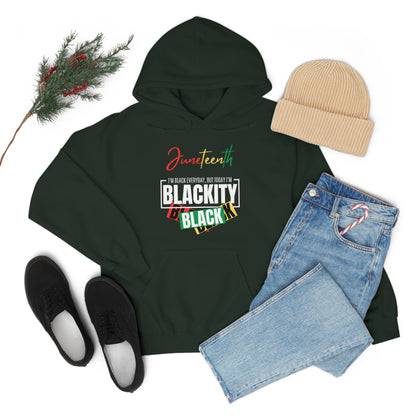 Juneteenth Blackity Sudadera con capucha unisex Heavy Blend™ negra