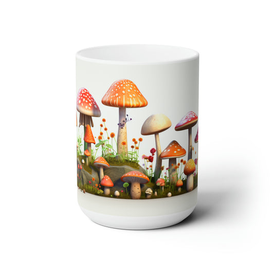 Like A Mug Mushrooms 4 Ceramic Mug 15oz