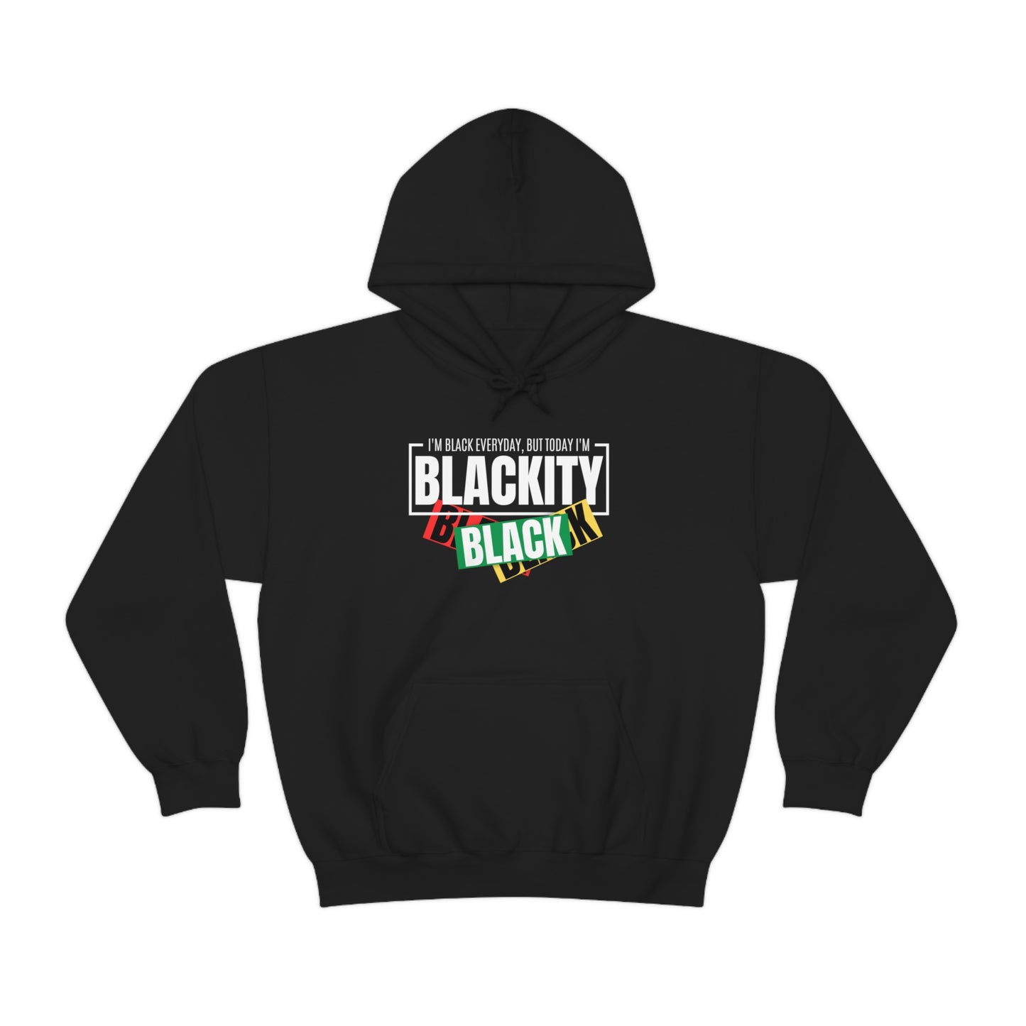 Blackity Sudadera con capucha unisex Heavy Blend™ negra