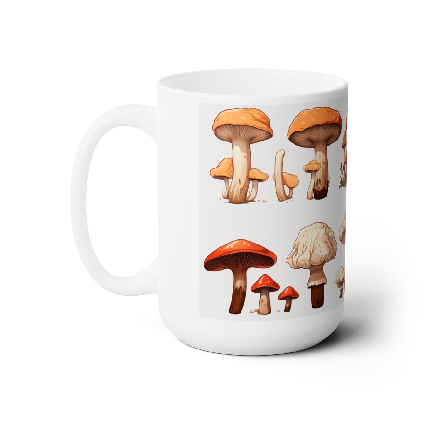 Like A Mug Mushrooms 5 Ceramic Mug 15oz