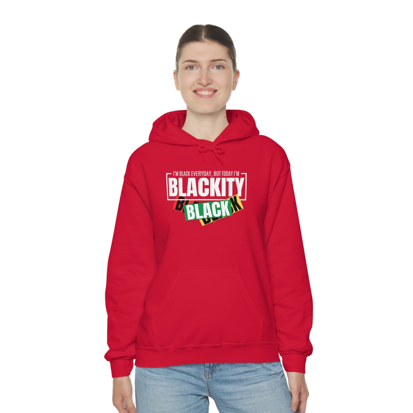 Blackity Sudadera con capucha unisex Heavy Blend™ negra