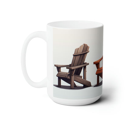 Like A Mug Adirondack Chairs 4 Ceramic Mug 15oz