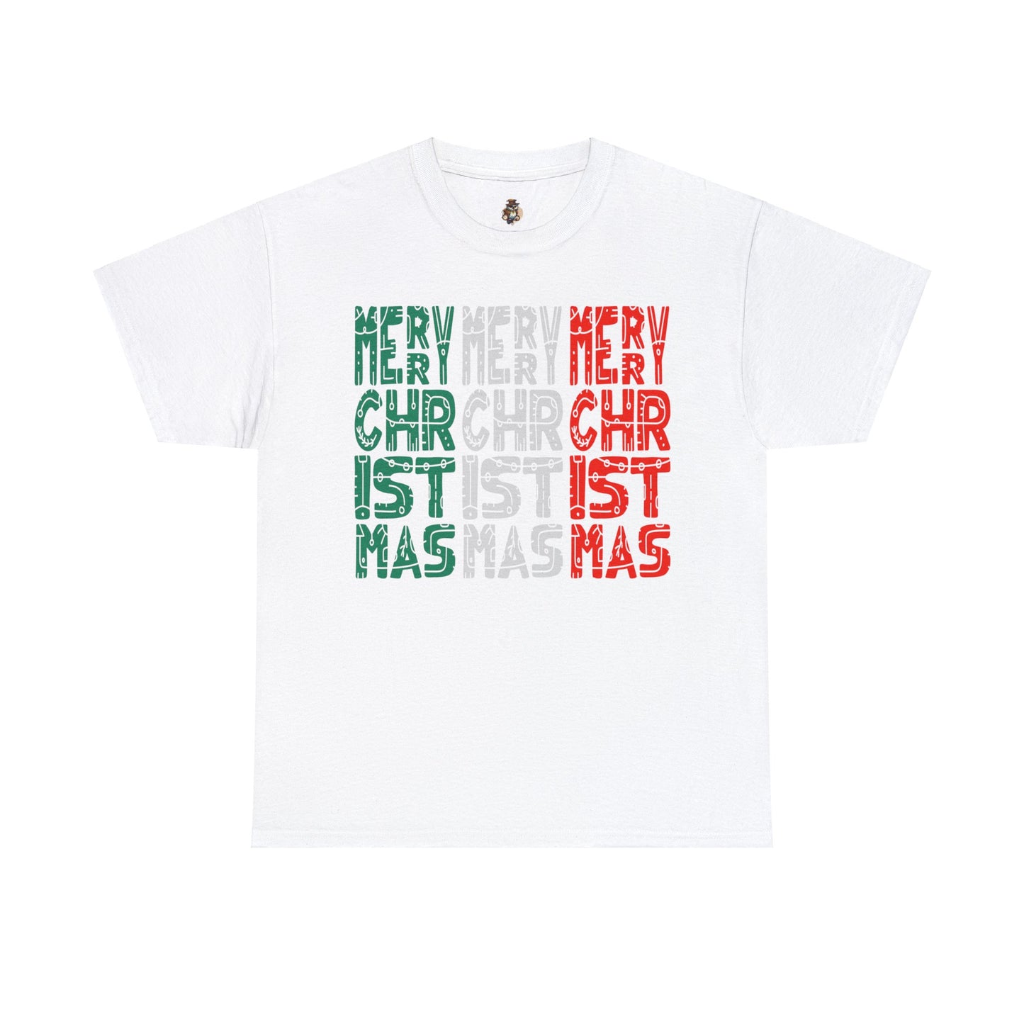 Multiple Merry Christmas Unisex Heavy Cotton Tee