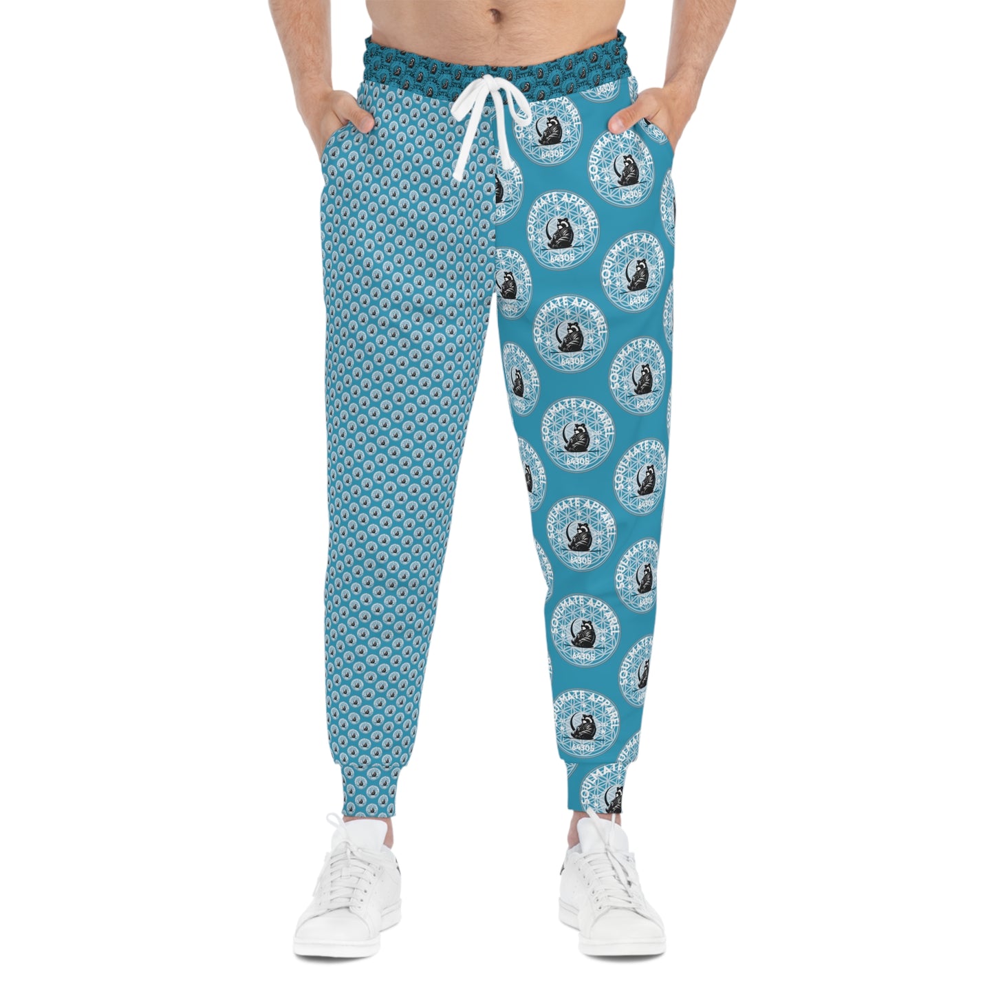 Soulmate Apparel Tanuki Cotton Candy Blue Raspberry Athletic Joggers