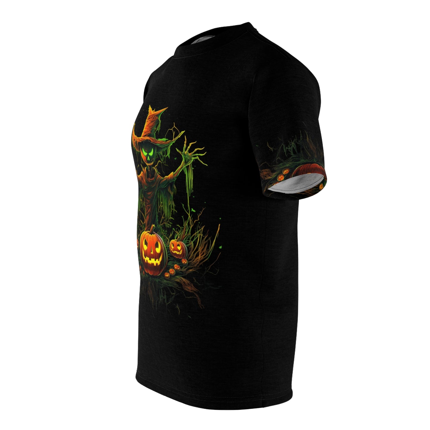 Halloween Una camiseta unisex de corte y costura (AOP)