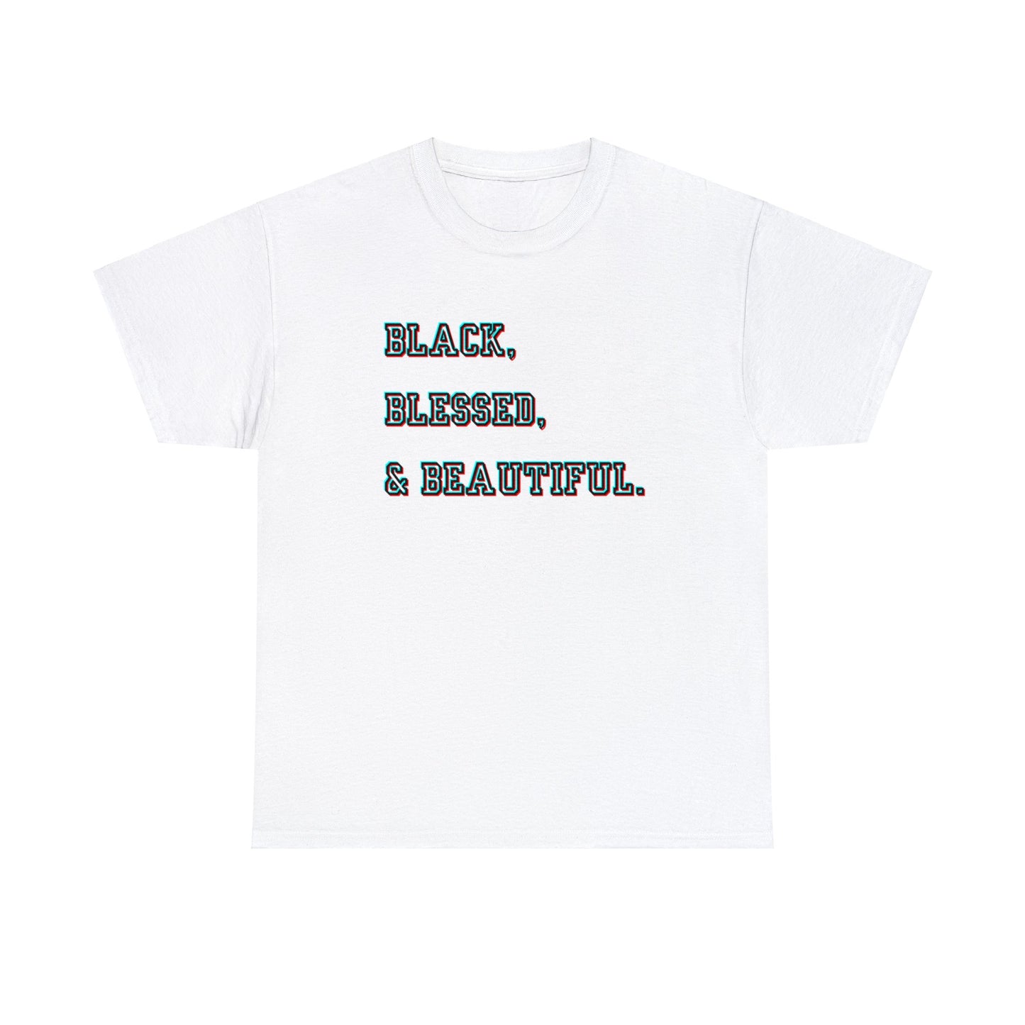 Black Blessed and Beautiful 2 Unisex Heavy Cotton Tee