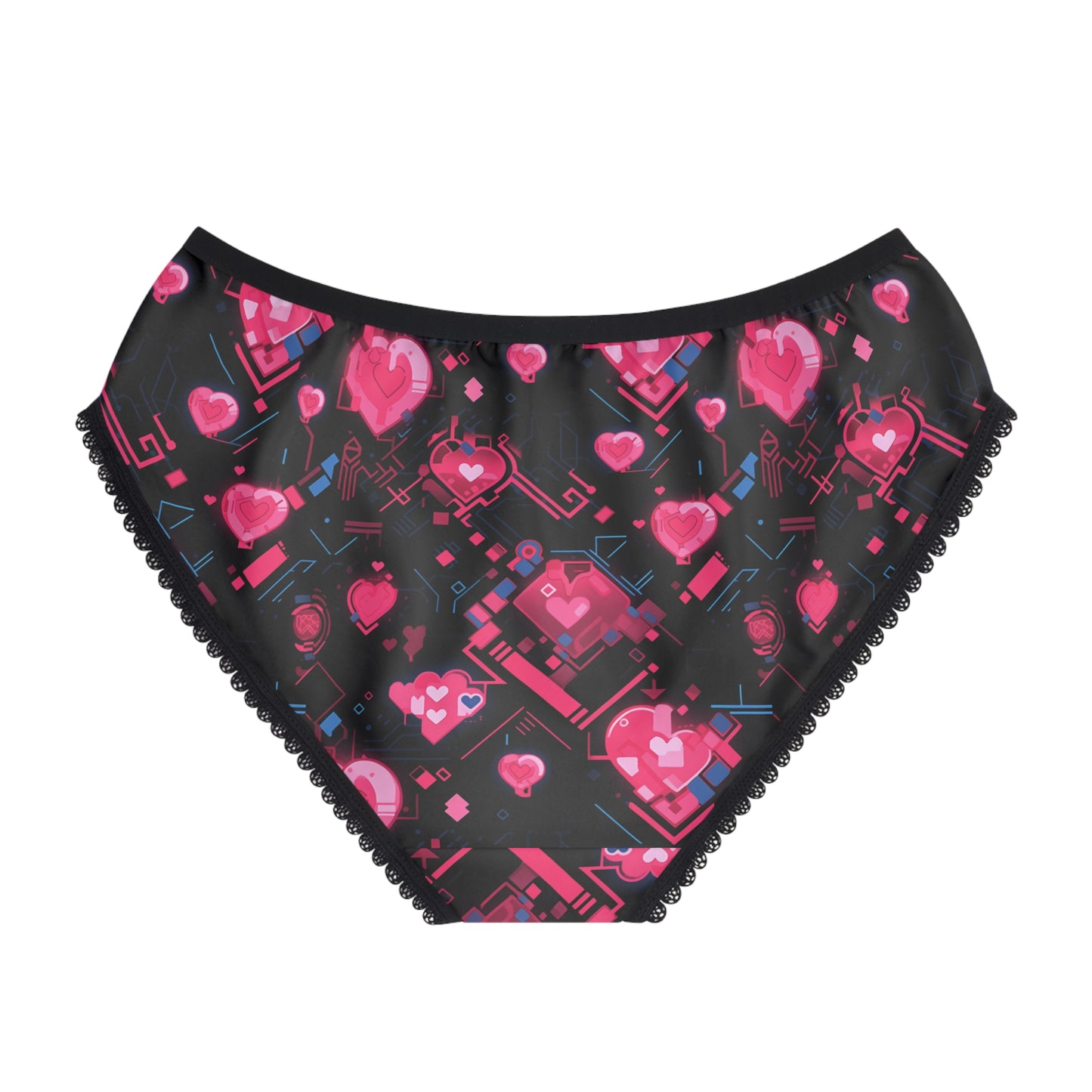 Pink Heart Women's Briefs (AOP)