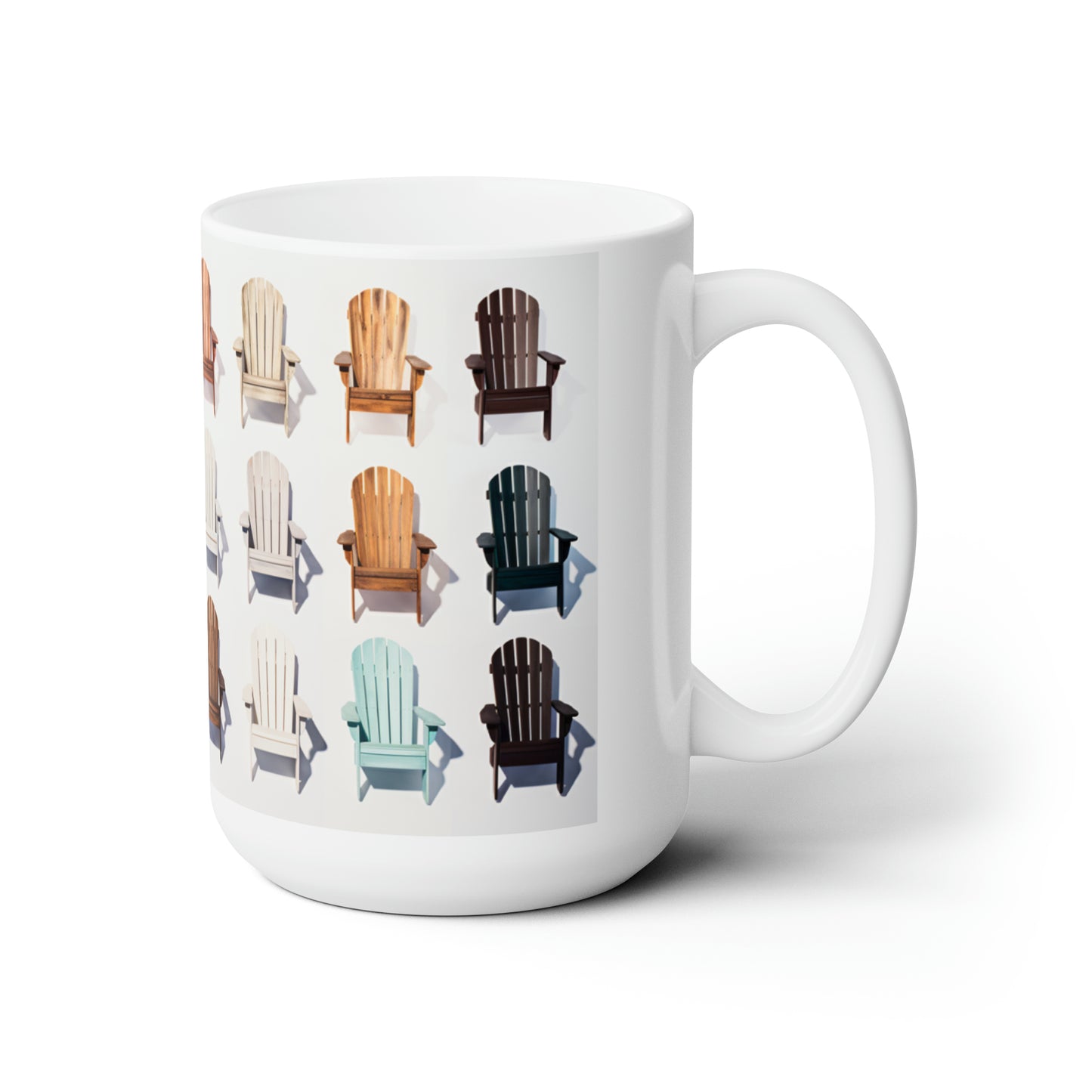 Like A Mug Sillas Adirondack 8 Taza de cerámica 15oz