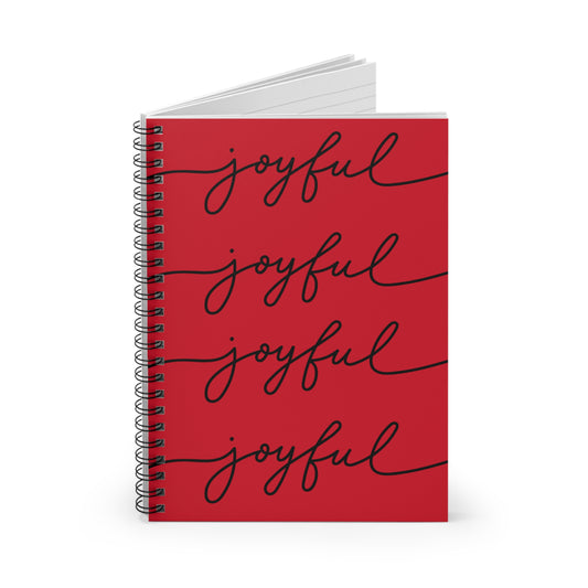 Joyful Spiral Notebook - Ruled Line