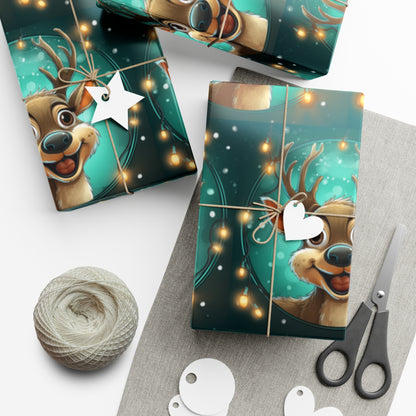 Reindeer A Gift Wrap