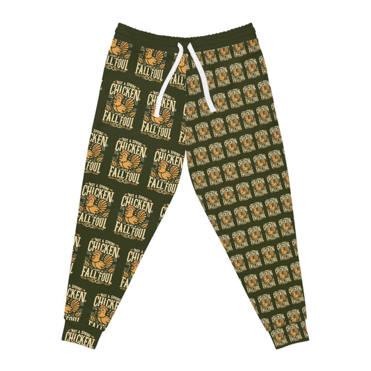 Fall Foul A Fall Green Athletic Joggers (AOP)