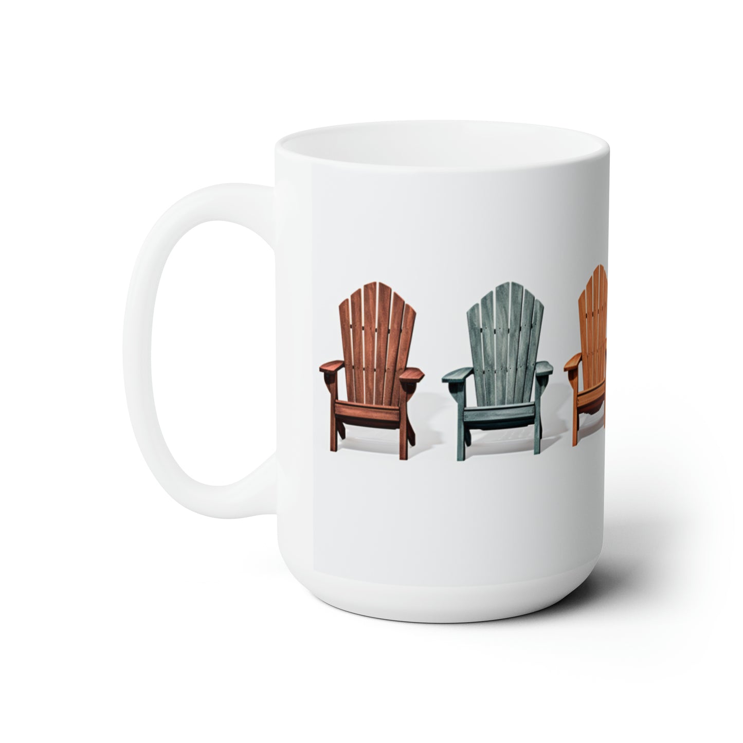 Like A Mug Adirondack Chairs 7 Ceramic Mug 15oz