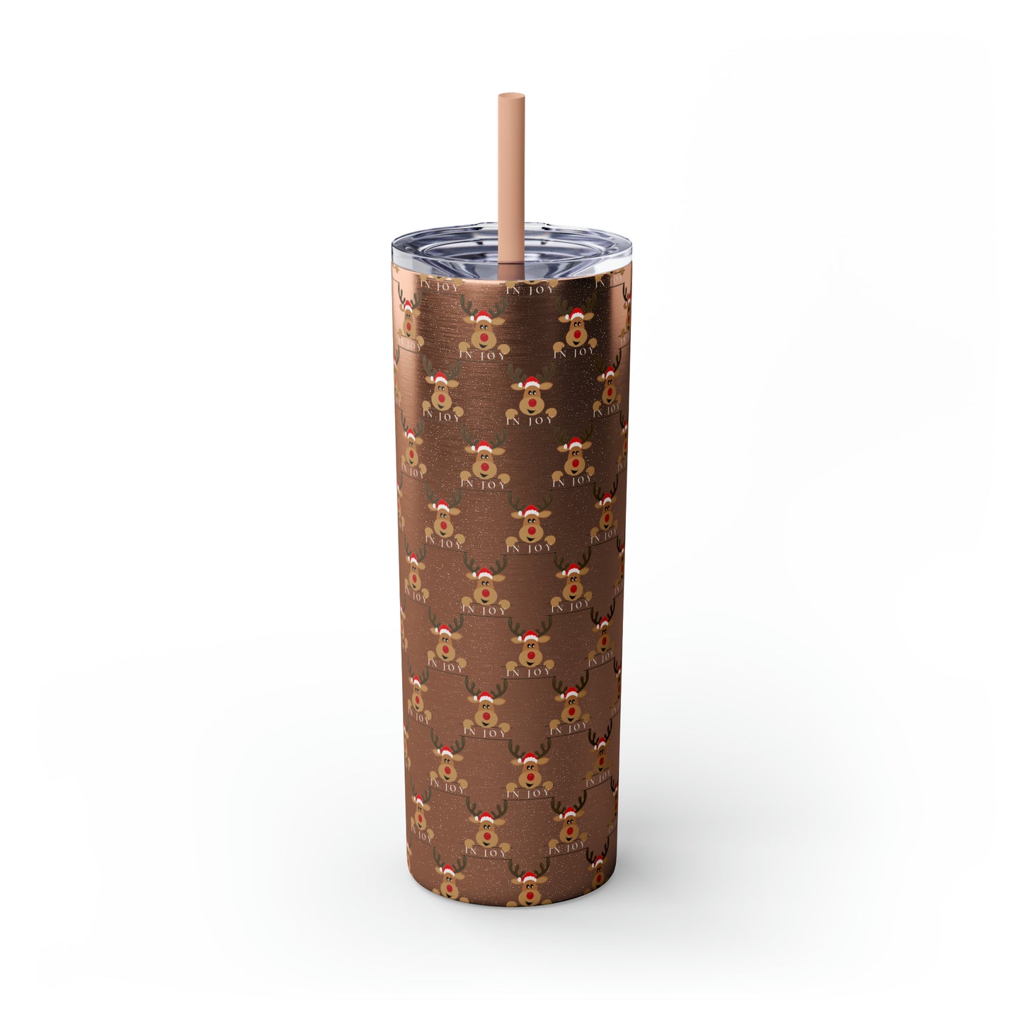 In Joy Chase Skinny Tumbler with Straw, 20oz