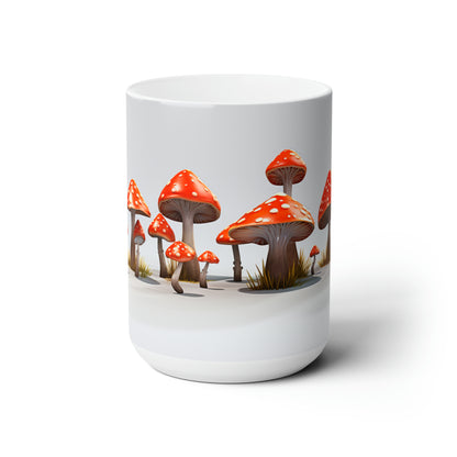 Like A Mug Mushrooms 3 Ceramic Mug 15oz