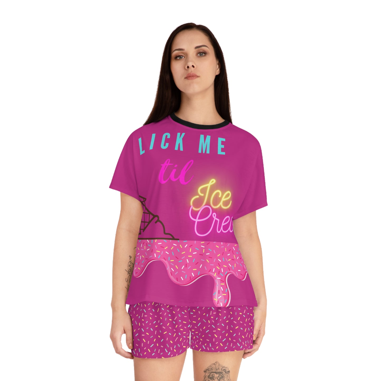 Ice Cream A Women's Short Pajama Set