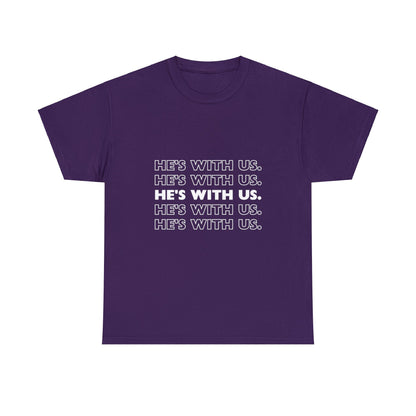 ATN He's With Us Unisex Heavy Cotton Tee