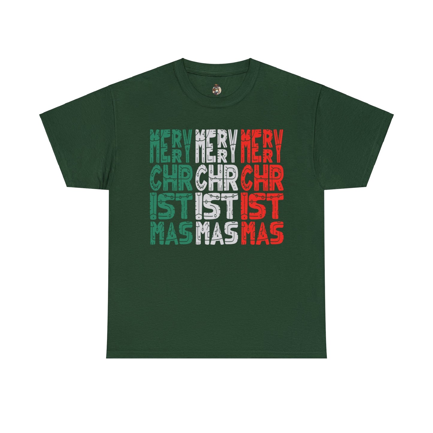 Multiple Merry Christmas Unisex Heavy Cotton Tee