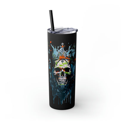 Halloween E Skinny Tumbler with Straw, 20oz