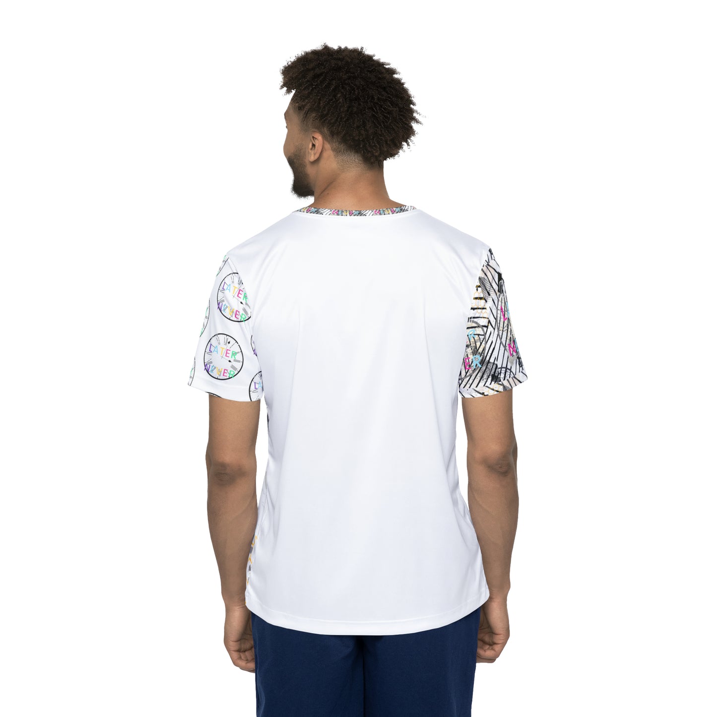 Later BC Never White Men's Sports Jersey (AOP)